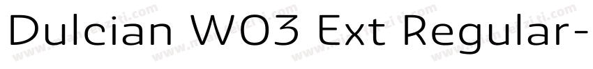 Dulcian W03 Ext Regular字体转换